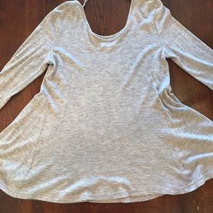 Brown Flare Tunic Top